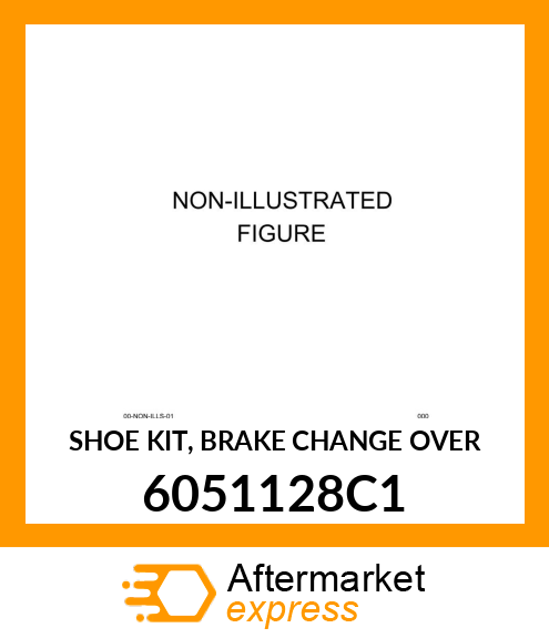 SHOE KIT, BRAKE CHANGE OVER 6051128C1