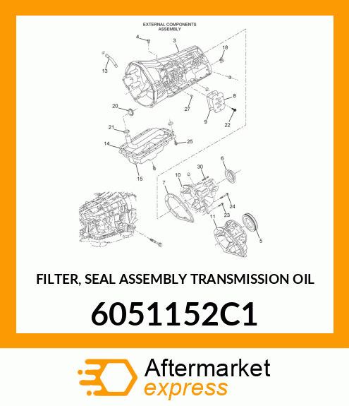 FILTER, SEAL ASSEMBLY TRANSMISSION OIL 6051152C1