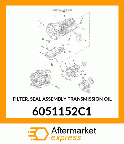 FILTER, SEAL ASSEMBLY TRANSMISSION OIL 6051152C1