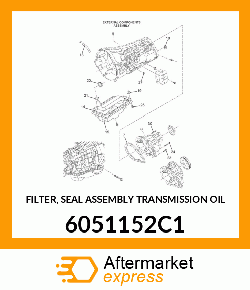 FILTER, SEAL ASSEMBLY TRANSMISSION OIL 6051152C1