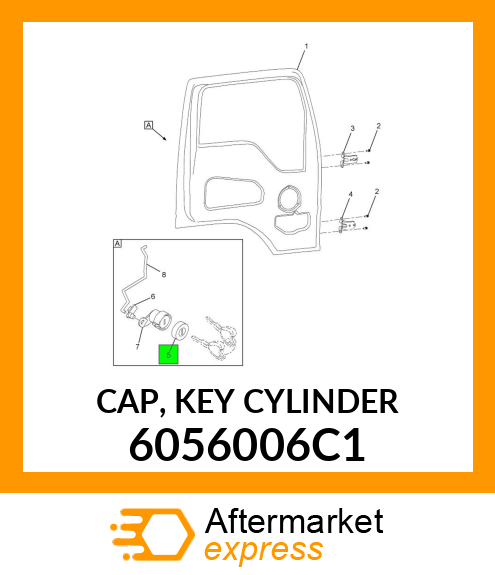 CAP, KEY CYLINDER 6056006C1