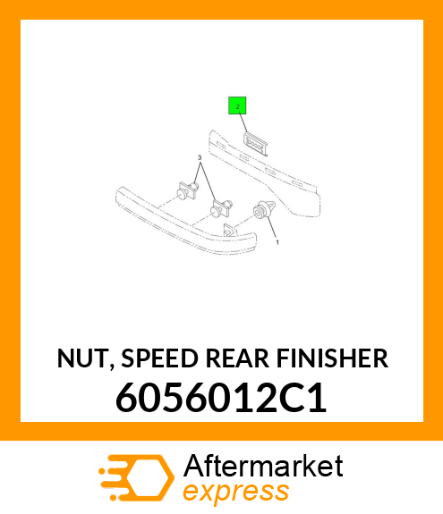 NUT, SPEED REAR FINISHER 6056012C1