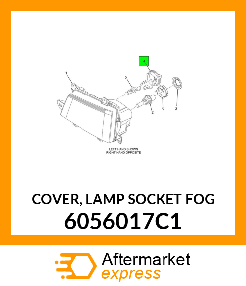 COVER, LAMP SOCKET FOG 6056017C1