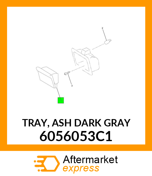 TRAY, ASH DARK GRAY 6056053C1