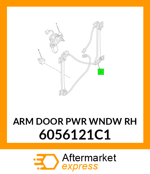 ARM DOOR PWR WNDW RH 6056121C1