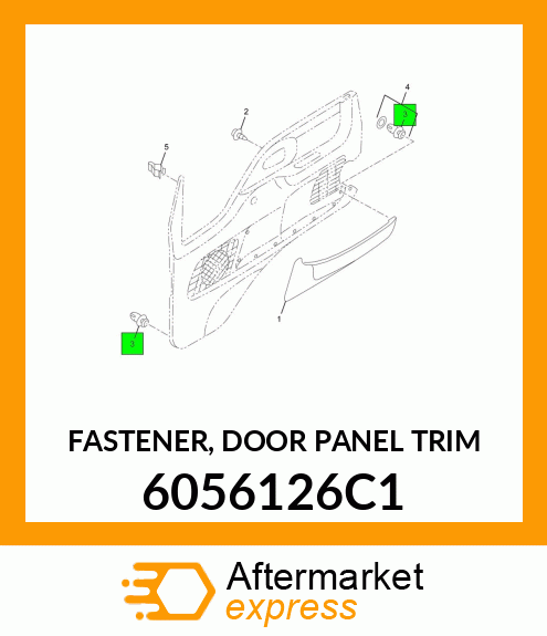 FASTENER, DOOR PANEL TRIM 6056126C1