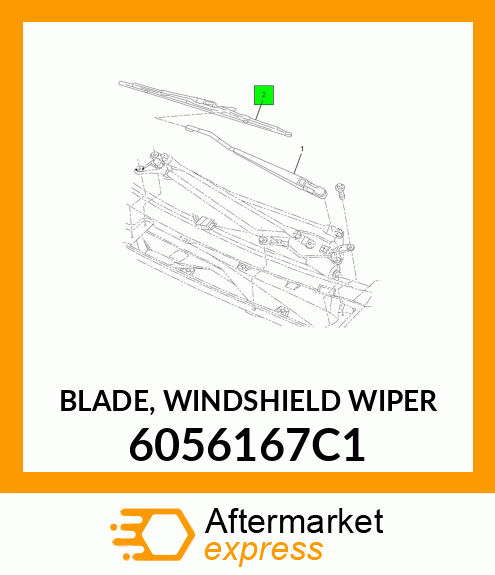 BLADE, WINDSHIELD WIPER 6056167C1