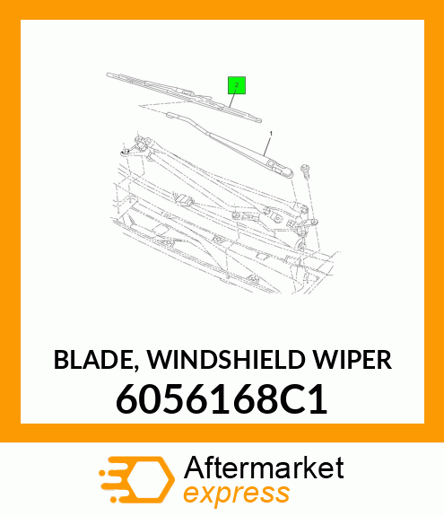 BLADE, WINDSHIELD WIPER 6056168C1