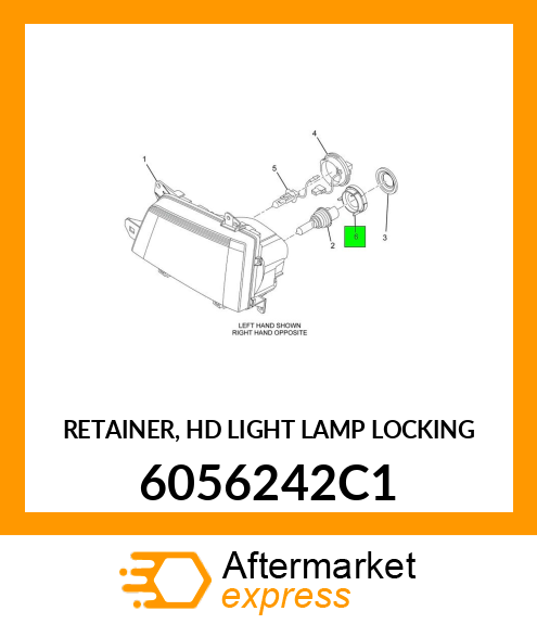 RETAINER, HD LIGHT LAMP LOCKING 6056242C1