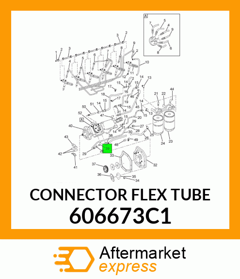 CONNECTOR FLEX TUBE 606673C1