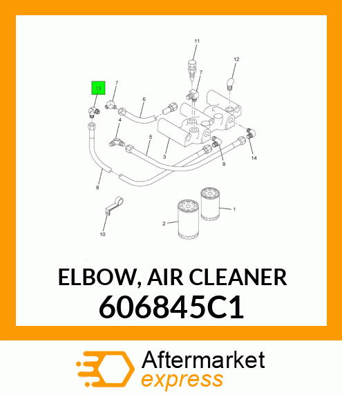 ELBOW, AIR CLEANER 606845C1