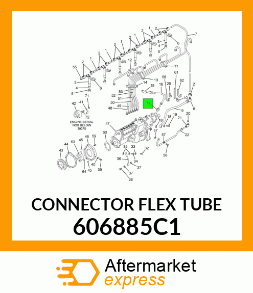 CONNECTOR FLEX TUBE 606885C1