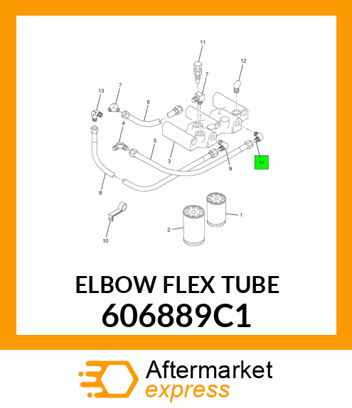 ELBOW FLEX TUBE 606889C1