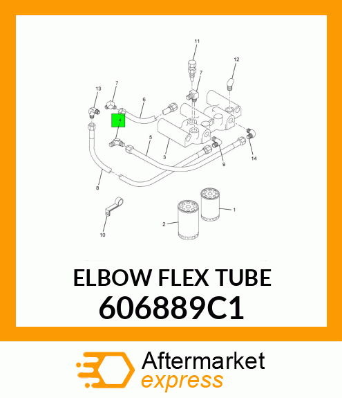 ELBOW FLEX TUBE 606889C1