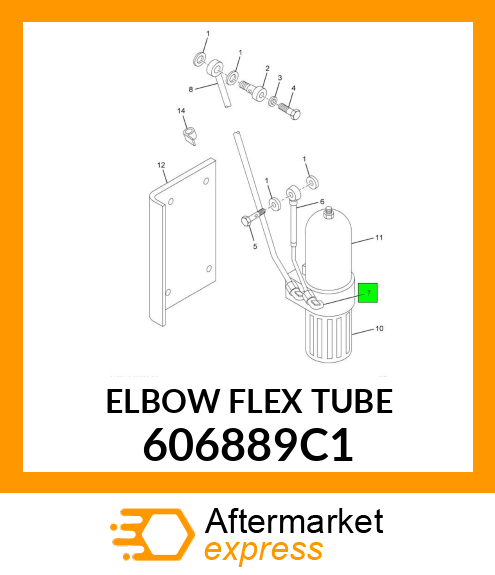 ELBOW FLEX TUBE 606889C1