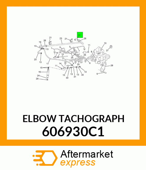 ELBOW TACHOGRAPH 606930C1