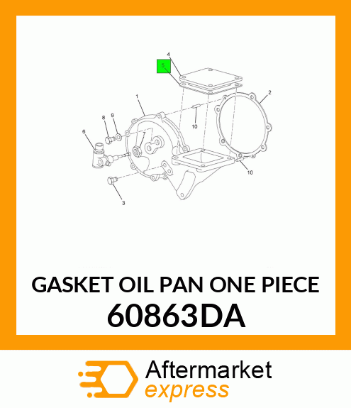 GASKET OIL PAN ONE PIECE 60863DA