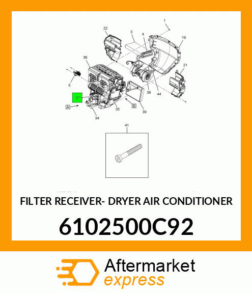 FILTER RECEIVER- DRYER AIR CONDITIONER 6102500C92