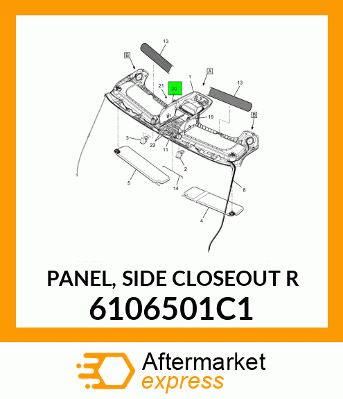 PANEL, SIDE CLOSEOUT R 6106501C1