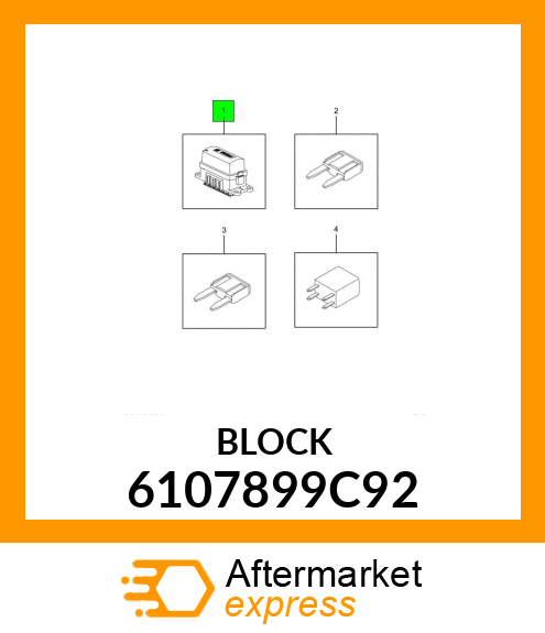 BLOCK, FUSE, MINI FUSE /RELAY 6107899C92