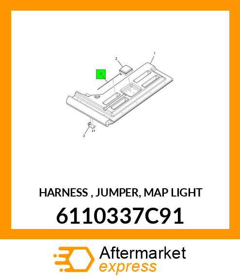 HARNESS , JUMPER, MAP LIGHT 6110337C91