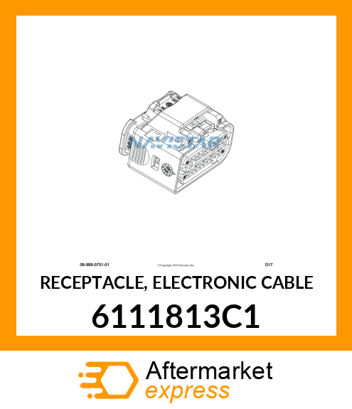 RECEPTACLE, ELECTRONIC CABLE 6111813C1