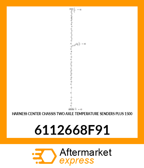 HARNESS CENTER CHASSIS TWO AXLE TEMPERATURE SENDERS PLUS 1500 6112668F91