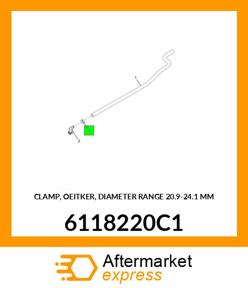 CLAMP, OEITKER, DIAMETER RANGE 20.9-24.1 MM 6118220C1