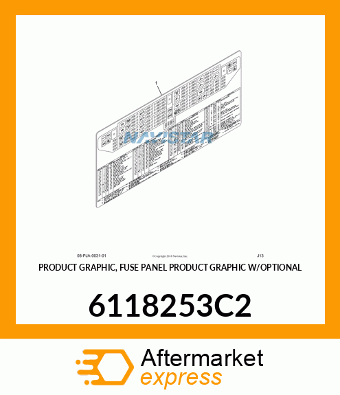 PRODUCT GRAPHIC, FUSE PANEL PRODUCT GRAPHIC W/OPTIONAL 6118253C2