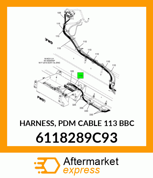 HARNESS, PDM CABLE 113 BBC 6118289C93