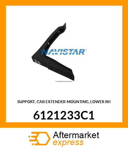 SUPPORT, CAB EXTENDER MOUNTING, LOWER RH 6121233C1
