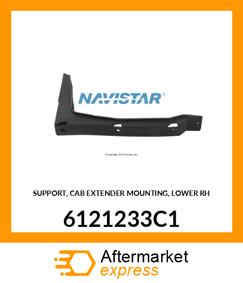 SUPPORT, CAB EXTENDER MOUNTING, LOWER RH 6121233C1