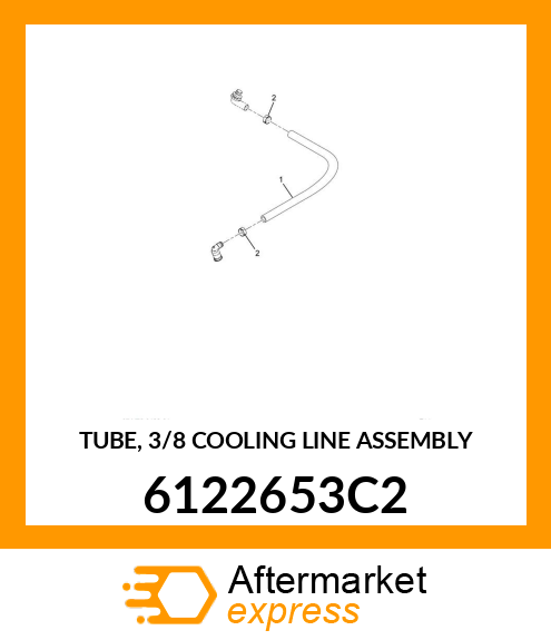 TUBE, 3/8 COOLING LINE ASSEMBLY 6122653C2