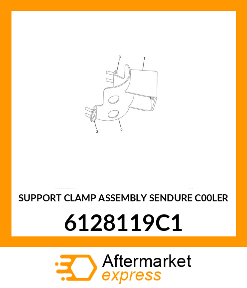 SUPPORT CLAMP ASSEMBLY SENDURE C00LER 6128119C1