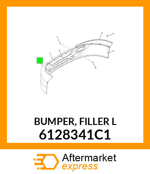 BUMPER, FILLER L 6128341C1