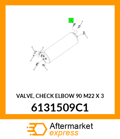 VALVE, CHECK ELBOW 90 M22 X 3 6131509C1