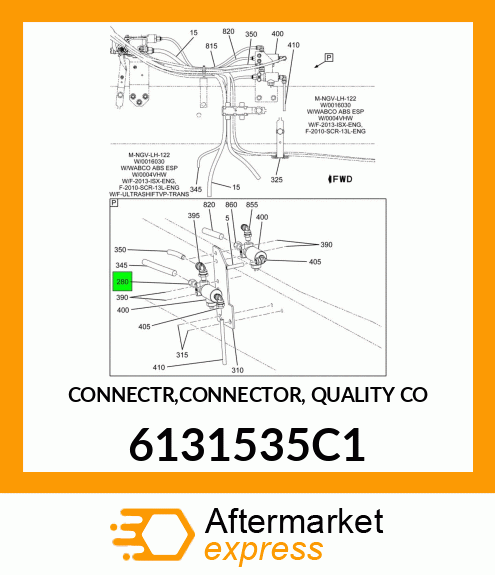 CONNECTR,CONNECTOR, QUALITY CO 6131535C1