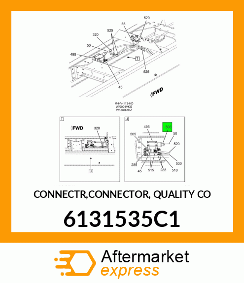 CONNECTR,CONNECTOR, QUALITY CO 6131535C1