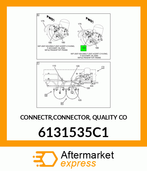 CONNECTR,CONNECTOR, QUALITY CO 6131535C1