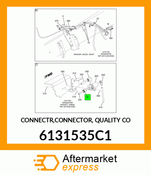 CONNECTR,CONNECTOR, QUALITY CO 6131535C1