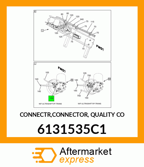 CONNECTR,CONNECTOR, QUALITY CO 6131535C1