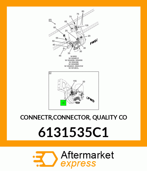 CONNECTR,CONNECTOR, QUALITY CO 6131535C1