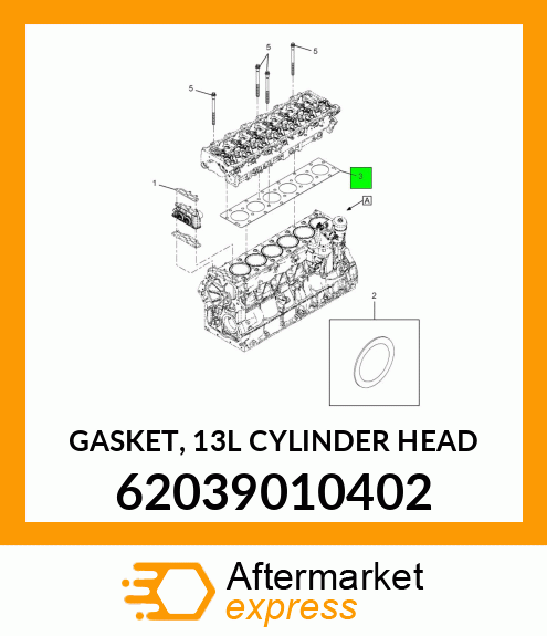 GASKET, 13L CYLINDER HEAD 62039010402