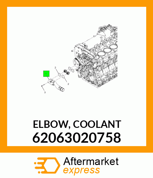 ELBOW, COOLANT 62063020758