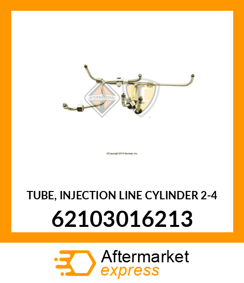 TUBE, INJECTION LINE CYLINDER 2-4 62103016213