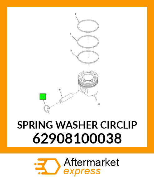 SPRING WASHER CIRCLIP 62908100038