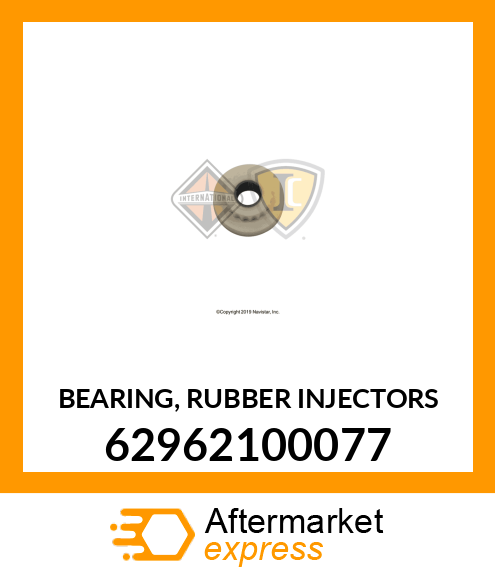 BEARING, RUBBER INJECTORS 62962100077