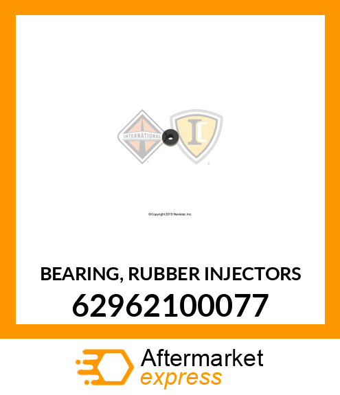 BEARING, RUBBER INJECTORS 62962100077