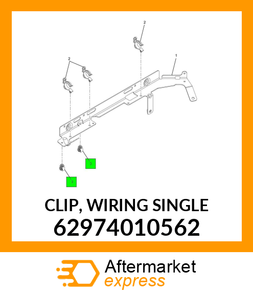 CLIP, WIRING SINGLE 62974010562