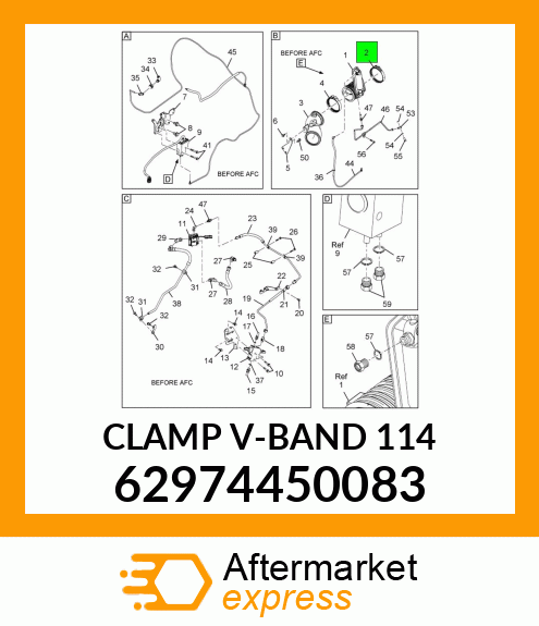 CLAMP V-BAND 114 62974450083